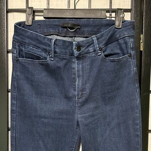 PAIGE Constance Jeans EUC  Indigo Cotton Denim Size 8 Inseam Split 31” length